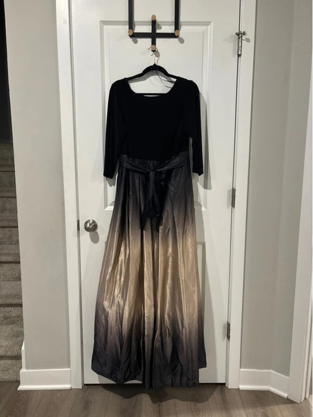 Long Satin Ombre Dress - Picture 3 of 13